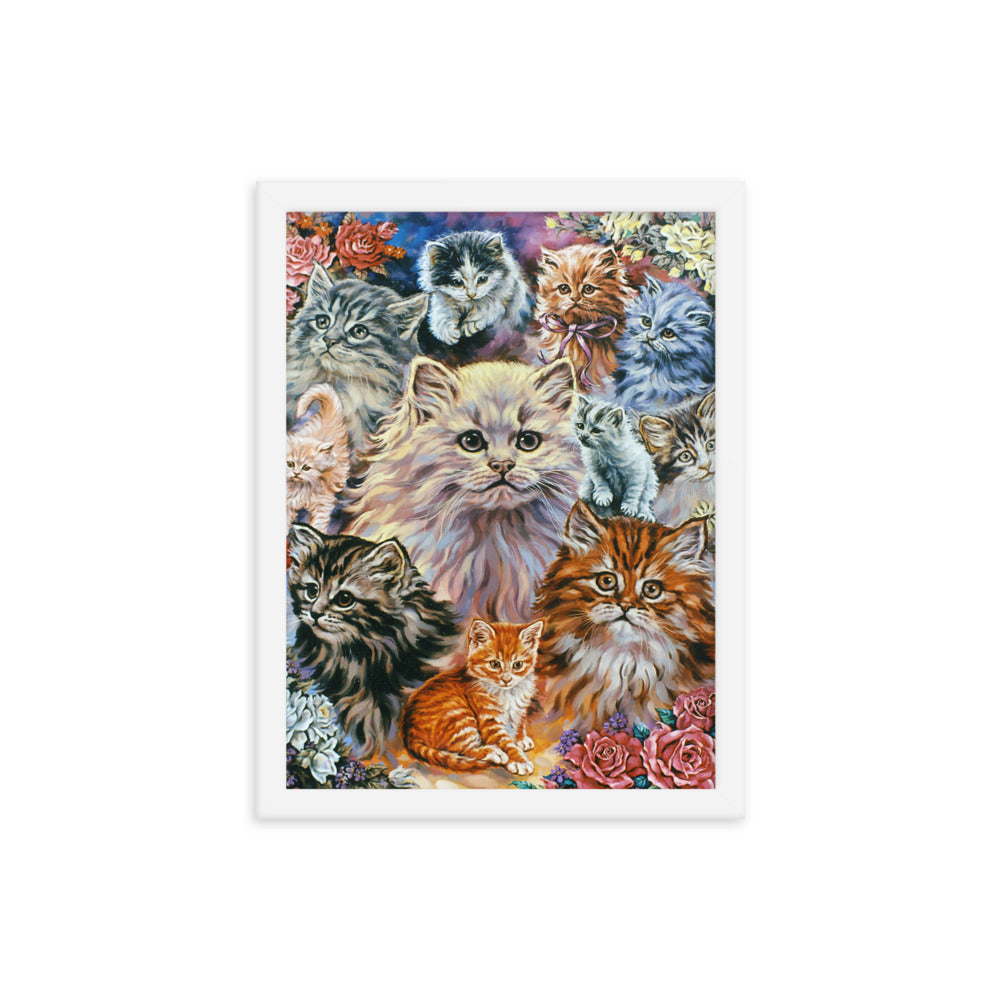 Framed poster: Bouquet Of Kittens