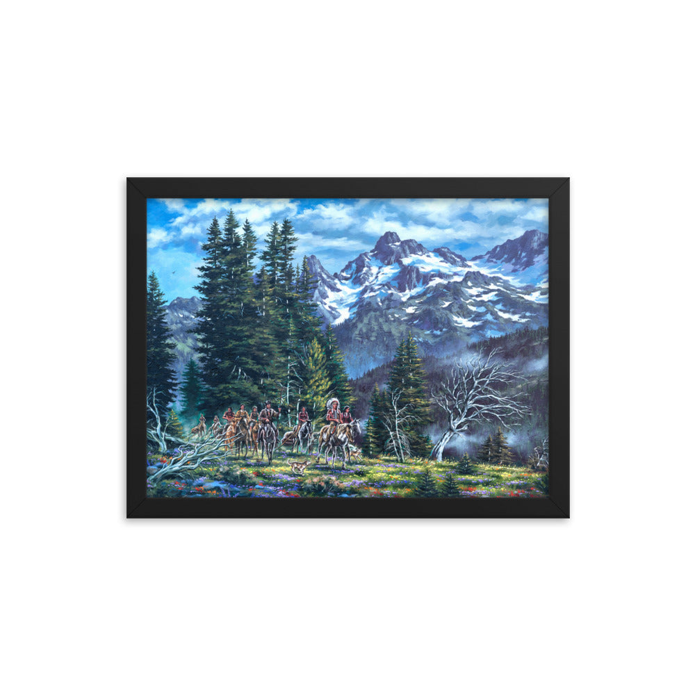 Framed photo paper poster: Return To The High Country