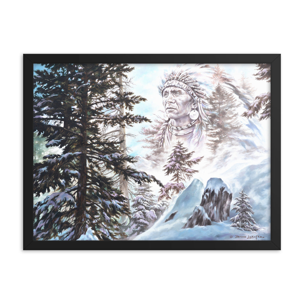 Framed photo paper poster: Return Of The Snow Chief