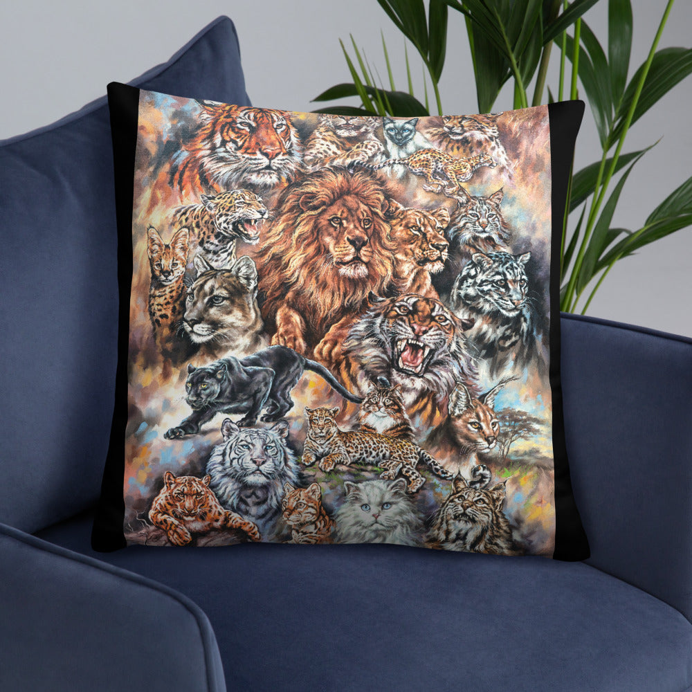 Pillow: Meow! The Cat Family