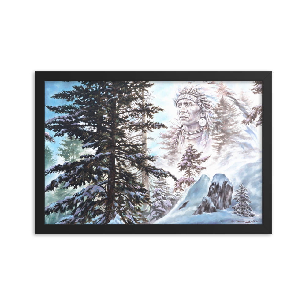 Framed photo paper poster: Return Of The Snow Chief