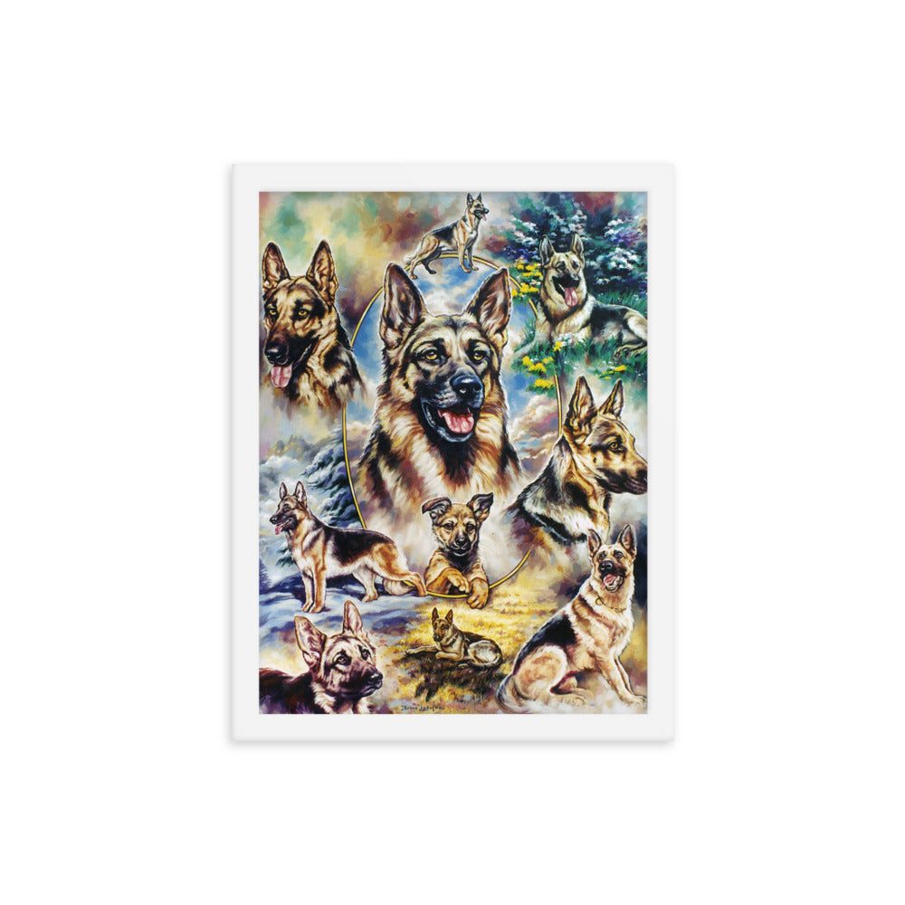 Framed poster: German Shepherd