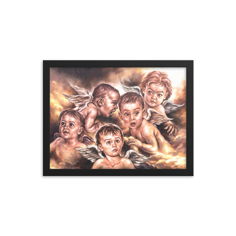 Framed photo paper poster: Angel Whispers