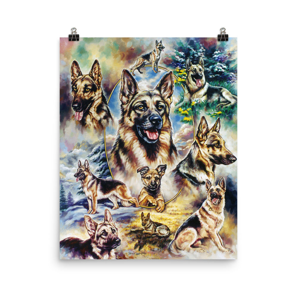 Photo paper poster: German Shepard