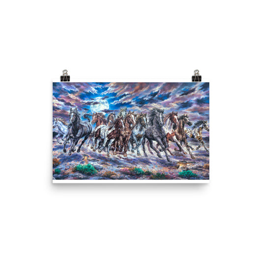 Photo paper poster: Racing With The Moon