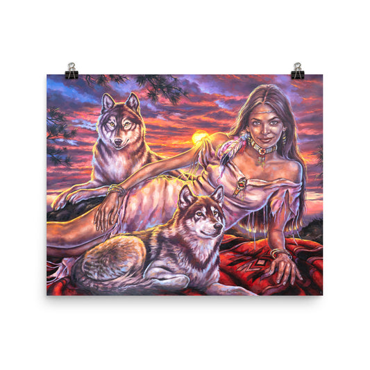 Photo paper poster: Sundown